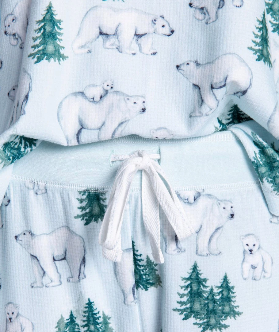 P.J. SALVAGE THERMAL VELOUR POLAR PRINT PANTS 7 P.J. SALVAGE THERMAL VELOUR POLAR PRINT PANTS