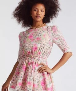 LOVE SHACK FANCY LOVESHACKFANCY NOVALIE MINI DRESS NEW ARRIVALS