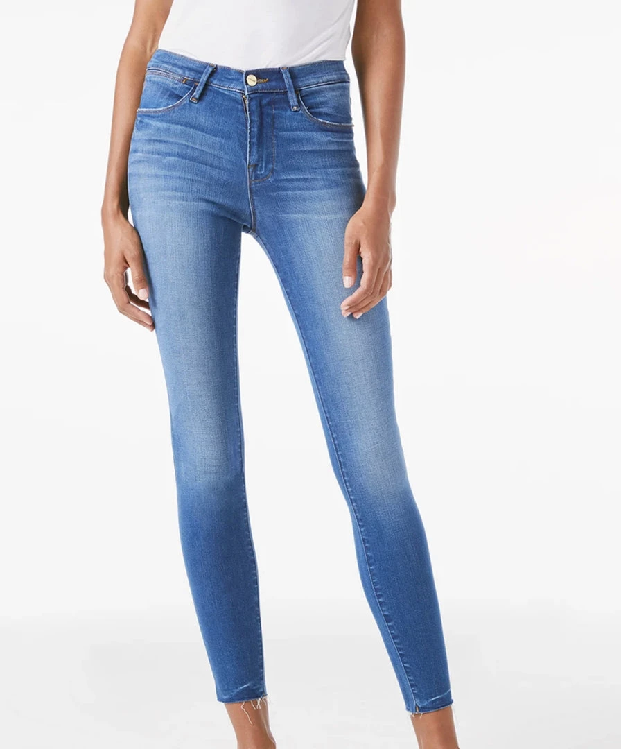 FRAME LE HIGH SKINNY RAW EDGE AMBROSE 7 FRAME LE HIGH SKINNY RAW EDGE AMBROSE