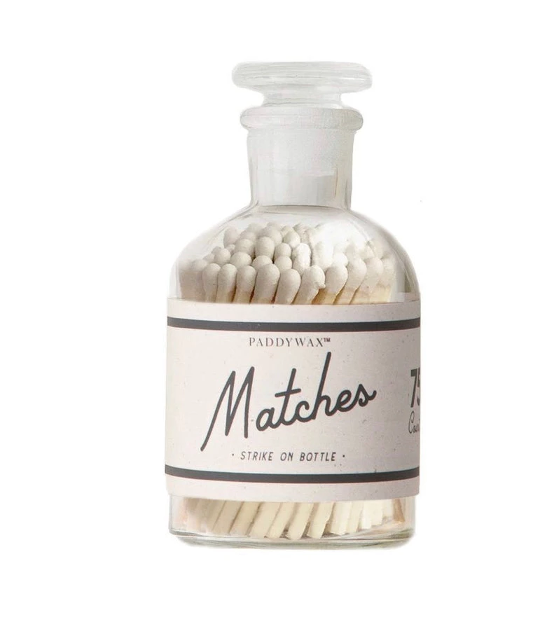 PADDYWAX BOTTLE OF MATCHES WHITE 3 PADDYWAX BOTTLE OF MATCHES WHITE