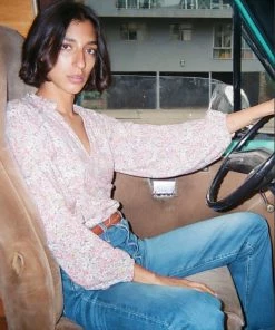 NATION CLAUDINE LONG SLEEVE TOP