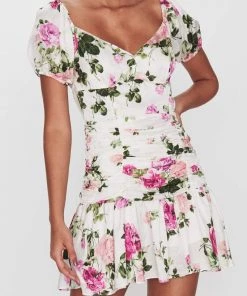 LOVE SHACK FANCY LOVESHACKFANCY AMBRETTE BALLET BLUSH DRESS DRESSES