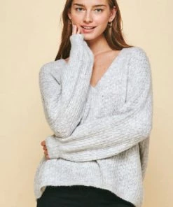 NEW ARRIVALS PINCH OPEN KNIT SWEATER