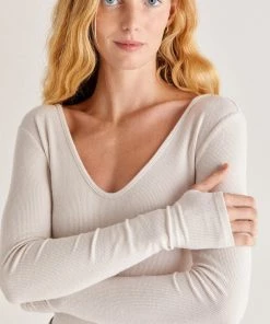 Z SUPPLY SONYA BRUSHED RIB TOP
