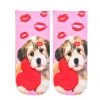 LIVING ROYAL V-DAY PUPPY ANKLE SOCKS 55659
