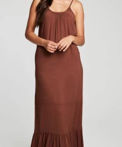 CHASER HEIRLOOM WOVENS TIERED LOW BACK MAXI SUNDRESS NEW ARRIVALS