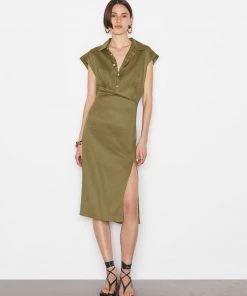 NEW ARRIVALS FRAME SLEEVELESS TWIST DRESS