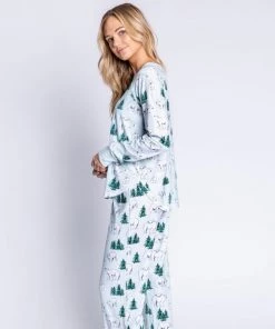 P.J. SALVAGE THERMAL VELOUR POLAR PRINT PANTS 9 P.J. SALVAGE THERMAL VELOUR POLAR PRINT PANTS