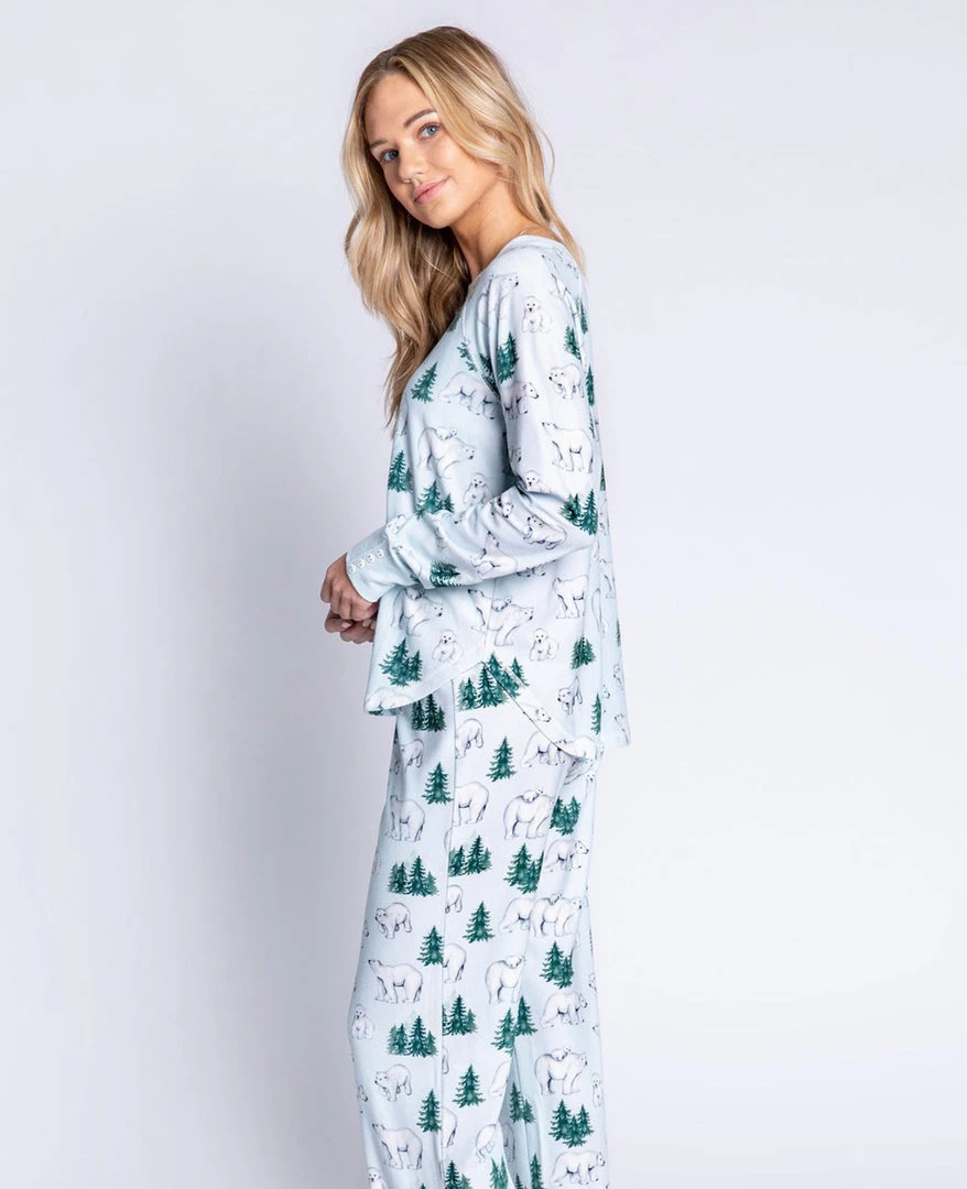 P.J. SALVAGE THERMAL VELOUR POLAR PRINT PANTS 5 P.J. SALVAGE THERMAL VELOUR POLAR PRINT PANTS