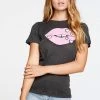 CHASER NEON HEART LIPS TEE NEW ARRIVALS