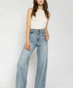 OLIVACEOUS HIGH NECK RIB TANK