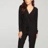 CHASER COZY KNIT LONG SLEEVE SURPLICE JUMPSUIT NEW ARRIVALS 2 CHASER COZY KNIT LONG SLEEVE SURPLICE JUMPSUIT NEW ARRIVALS
