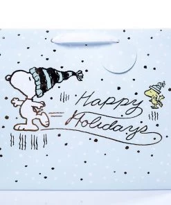 GRAPHIQUE SNOOPY SKATING LARGE GIFT BAG GIFTS