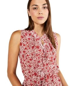 MISA RUST FLORAL EBA DRESS NEW ARRIVALS