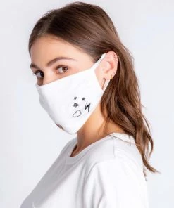 P.J. SALVAGE IVORY STARS & HEART FACE MASK 10 P.J. SALVAGE IVORY STARS & HEART FACE MASK