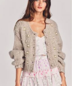 LOVE SHACK FANCY NEW ARRIVALS LOVESHACKFANCY EMILIE CARDIGAN