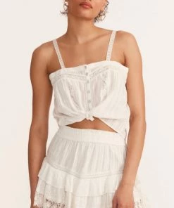 LOVESHACKFANCY TANISHA MINI SKIRT