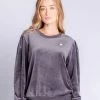 P.J. SALVAGE RETRO VELOUR PULLOVER