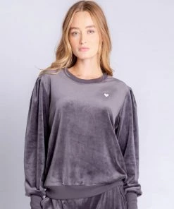 P.J. SALVAGE RETRO VELOUR PULLOVER