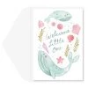 GRAPHIQUE BABY WHALES BABY CARD