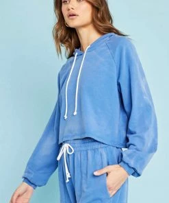 PROJECT SOCIAL T SANA WASHED HOODIE SWEATERS & KNITS