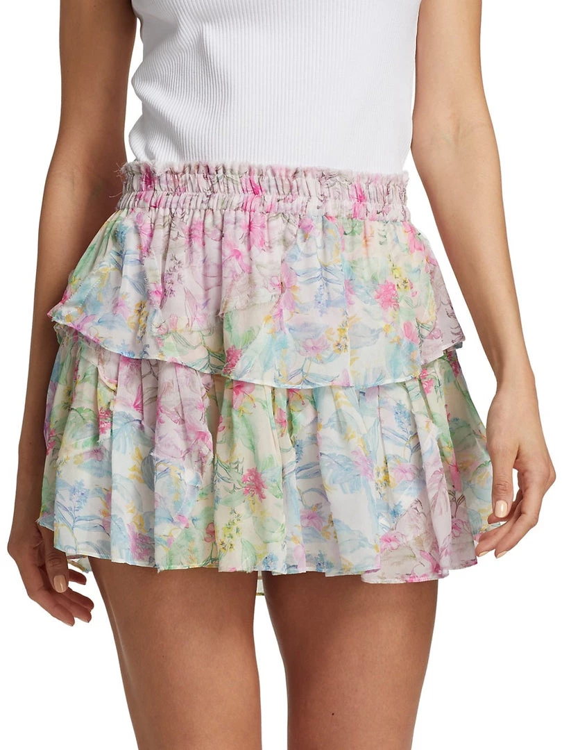 SKIRTS LOVESHACKFANCY RUFFLE MINI SKIRT 5 SKIRTS LOVESHACKFANCY RUFFLE MINI SKIRT