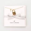 JEWELRY VIOLET + BROOKS SENTIMENT LOCK NECKLACE