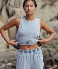 Z SUPPLY SLOANE JERSEY DENIM MUSCLE TANK NEW ARRIVALS