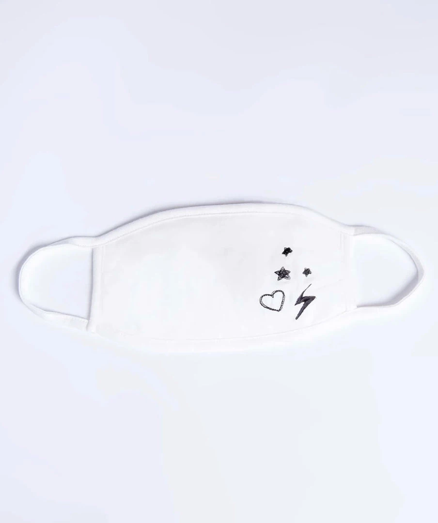 P.J. SALVAGE IVORY STARS & HEART FACE MASK 7 P.J. SALVAGE IVORY STARS & HEART FACE MASK
