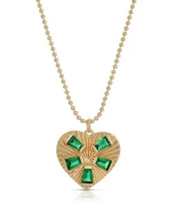 ELIZABETH STONE MODERN LOVE PENDANT NECKLACE JEWELRY