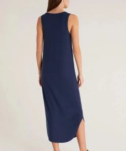 Z SUPPLY JASLYN VERIGATED RIB MIDI DRESS NEW ARRIVALS