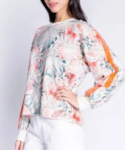 P.J. SALVAGE L/S TOP TROPICAL VACATION NEW ARRIVALS
