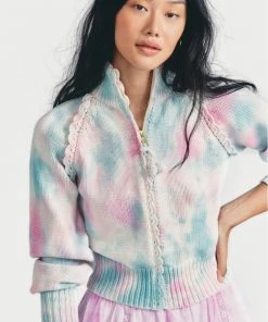 LOVE SHACK FANCY LOVESHACKFANCY FLORRIE ZIP UP JACKET