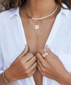 ELIZABETH STONE EVIL EYE AMULET NECKLACE JEWELRY