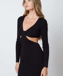 COTTON CANDY CUTOUT SWEATER DRESS DRESSES