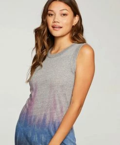 NEW ARRIVALS CHASER JERSEY ROLLED ARMHOLE TANK DRESS