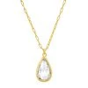 TAI PEAR SHAPED CZ NECKLACE JEWELRY