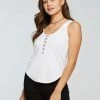 NEW ARRIVALS CHASER VINTAGE RIB CROPPED TANK