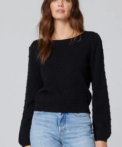 NEW ARRIVALS SALTWATER LUXE BORDEAUX SWEATER