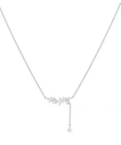GIRLS CREW BEJEWELED CLUSTER NECKLACE