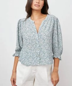 NEW ARRIVALS RAILS LEENA BLOUSE BELLFLOWER 11 NEW ARRIVALS RAILS LEENA BLOUSE BELLFLOWER