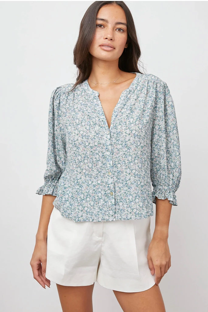 NEW ARRIVALS RAILS LEENA BLOUSE BELLFLOWER 6 NEW ARRIVALS RAILS LEENA BLOUSE BELLFLOWER