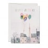 RED CAP PARIS BALLOONS CARD