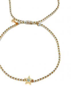 TAI JEWLERY TAI BRAIDED NYLON STAR CHARM BRACELET