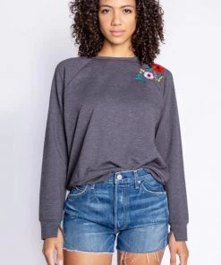 NEW ARRIVALS P.J. SALVAGE GRATEFUL HEART LONG SLEEVE TOP