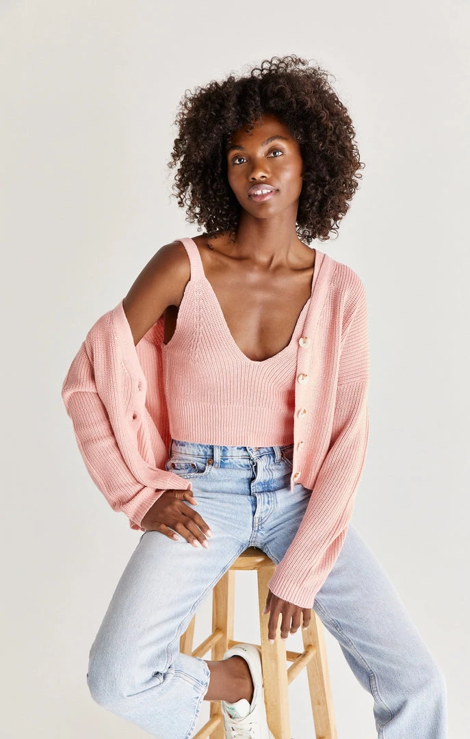 Z SUPPLY MORGAN CARDIGAN GUAVA 3 Z SUPPLY MORGAN CARDIGAN GUAVA