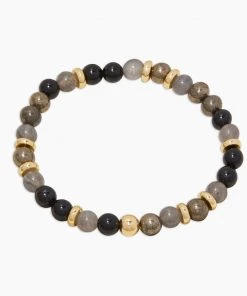 GORJANA POWER GEMSTONE MANTRA BRACELET FOR VIRTUE