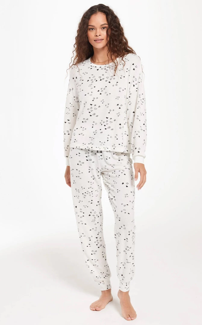 NEW ARRIVALS Z SUPPLY LOVE NOTES HEART JOGGER 6 NEW ARRIVALS Z SUPPLY LOVE NOTES HEART JOGGER