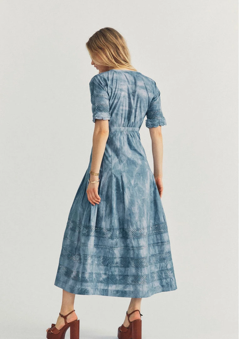 LOVESHACKFANCY NEW ARRIVALS LOVSHACKFANCY EDIE DRESS WASHED DENIM 6 LOVESHACKFANCY NEW ARRIVALS LOVSHACKFANCY EDIE DRESS WASHED DENIM