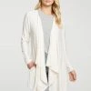 CHASER COZY DRAPE FRONT CARDIGAN